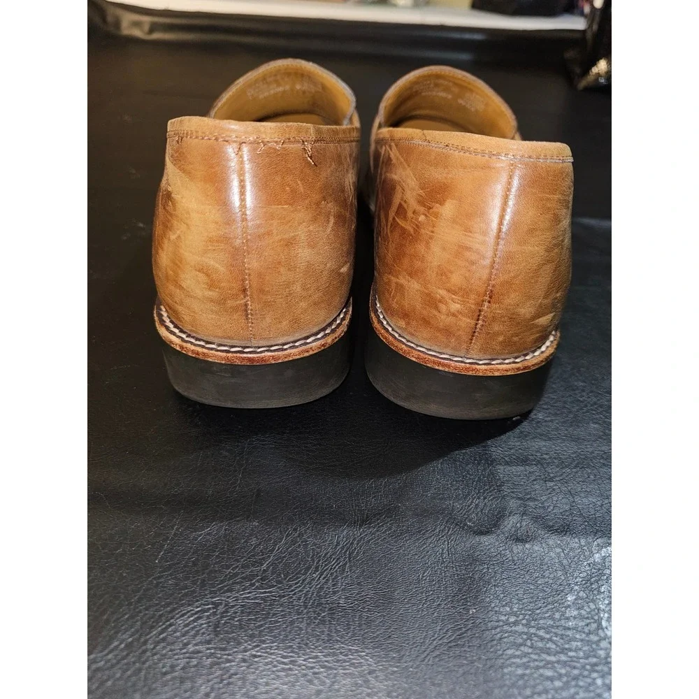 Polo Ralph Lauren Men's Alston Leather Penny Loafers Tan Brown Slip On 16D 16